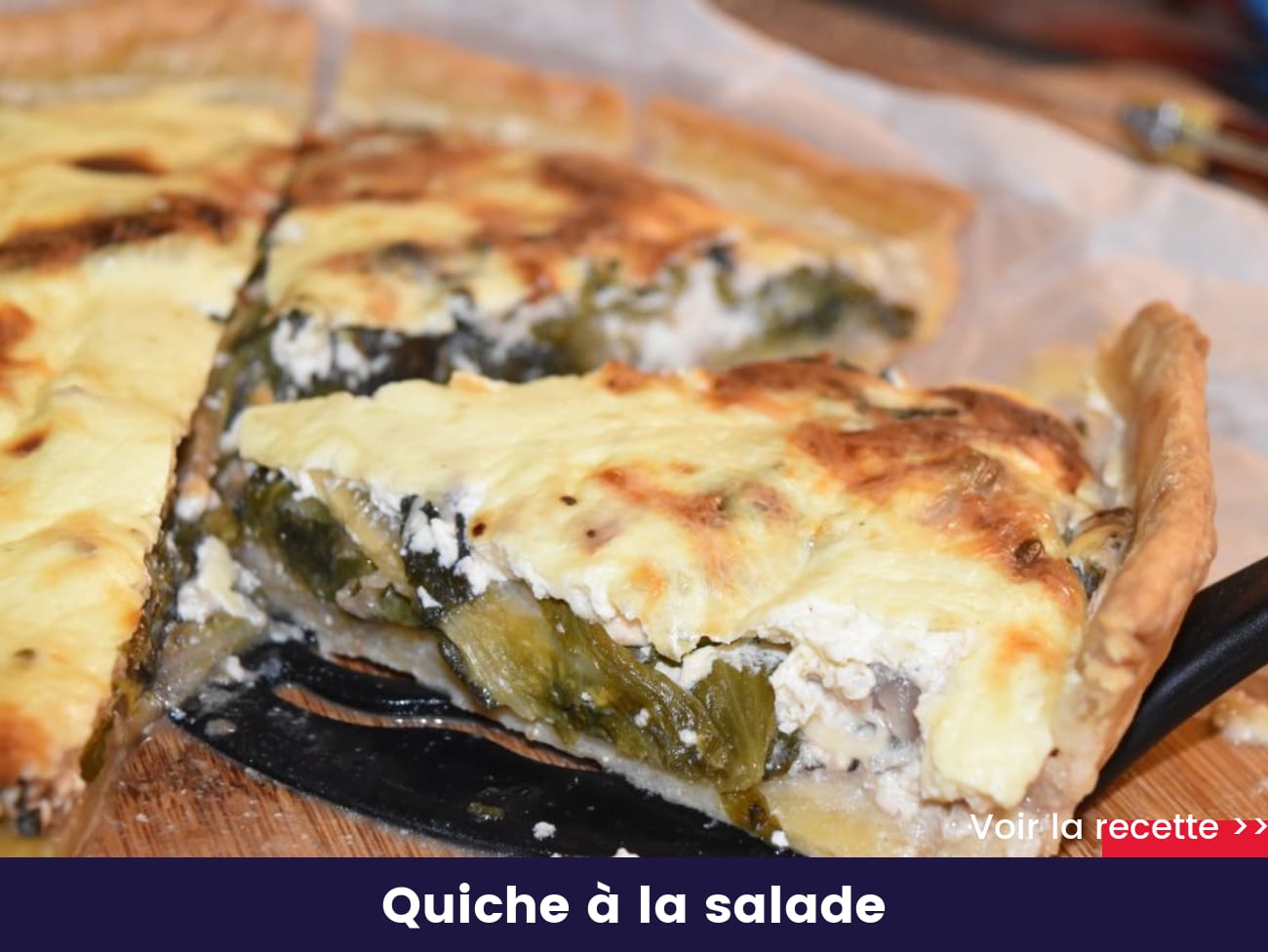 Quiche à la salade